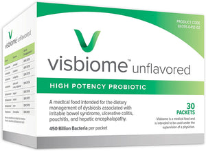 Visbiome® High Potency Probiotic 450 Billion Live Bacteria Unflavored Powder
