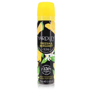 Yardley Freesia & Bergamot Body Fragrance Spray 2.6