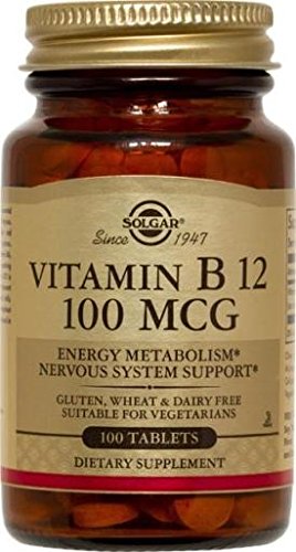 Vitamin B12, 100 Tablets