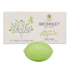 Bronnley Lime & Bergamot Soap 3x100gm