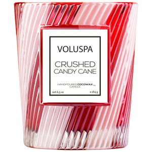 Voluspa Crushed Candy Cane  Classic Candle 6.5 oz