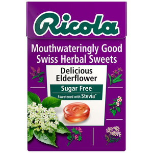 Ricola Delicious Elderflower Swiss Herbal Sweets 45g