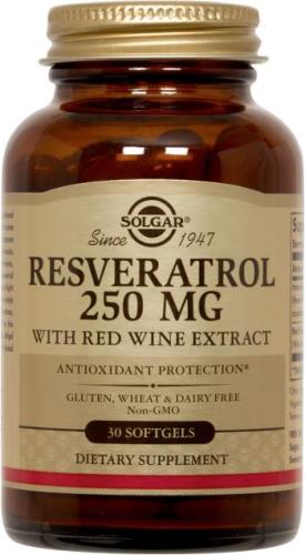 Solgar Resveratrol 250 mg with Red Wine Extract Softgels