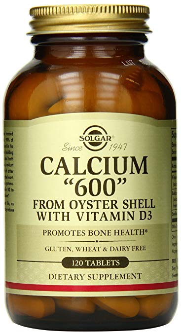 Calcium “600” (from Oyster Shell) with Vitamin D3, 120 Tablets