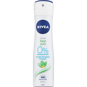 Nivea Fresh Pure 0 % Aluminum Salts Spray Deodorant -150 ml