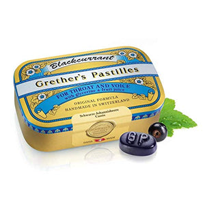 Grether's Pastilles Blackcurrant Pastilles Sugar Free (Select a Size)