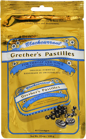 Grether's Pastilles Blackcurrant Pastilles Sugar-Free Bag