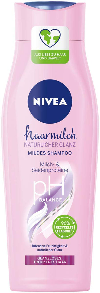 Nivea Hairmilk Natural Shine Shampoo 250 ml / 8.4 fl oz