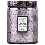 Voluspa Large Glass Jar Candle Japanese Plum Bloom 16 oz