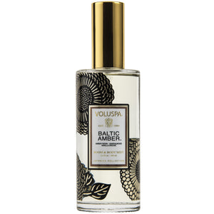 Voluspa ROOM & BODY SPRAY Baltic Amber