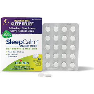 Boiron Sleepcalm Melatonin-Free Tablets, Homeopathic Sleep Aid, 60 Tablets