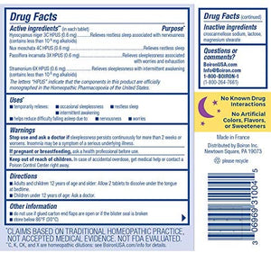 Boiron Sleepcalm Melatonin-Free Tablets, Homeopathic Sleep Aid, 60 Tablets