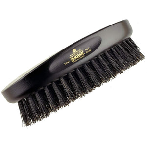 Kent Men's Finest Ebony Wood Pure Black Bristle Oval Brush MN11