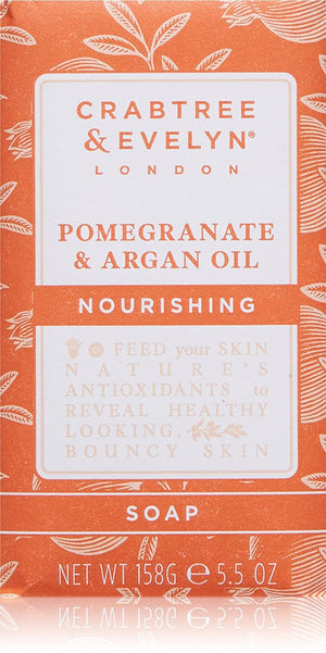 Crabtree & Evelyn Nourishing Pomegranate & Argan Oil Bar Soap 5.5 oz