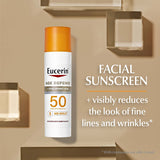 Eucerin Sun Age Defense SPF 50 Face Sunscreen Lotion with hyaluronic acid, 2.5 Fl Oz Bottle
