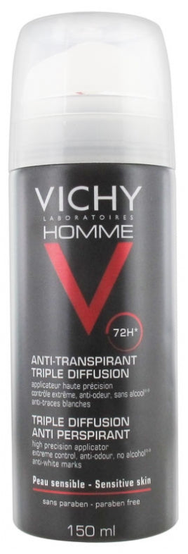 Vichy Men Triple Diffusion 72hr Antiperspirant Deodorant Spray 150ml