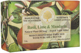 Wavertree & London Basil, Lime & Mandarin soap bar 7 oz