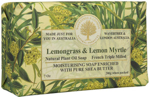 Wavertree & London Lemongrass & Lemon Myrtle soap bar 8 Oz