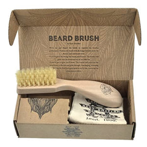 Kent Wooden Right Handed Beard Brush BRD2
