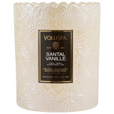 Voluspa SANTAL VANILLE SCALLOPED EDGE CANDLE