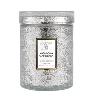 Yashioka Gardenia Small Glass Jar Candle 5.5 oz