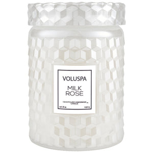 Voluspa Milk Rose Large Jar Candle 18 oz