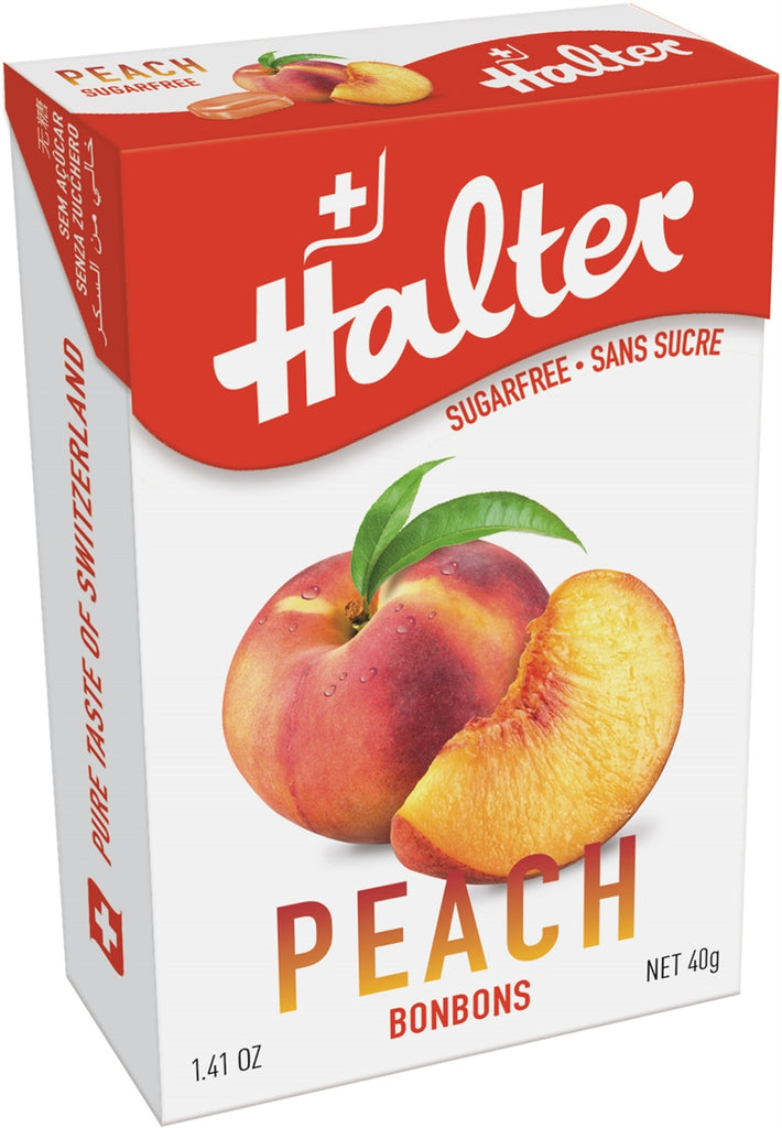Halter Bonbon Peach Sugar free 40g