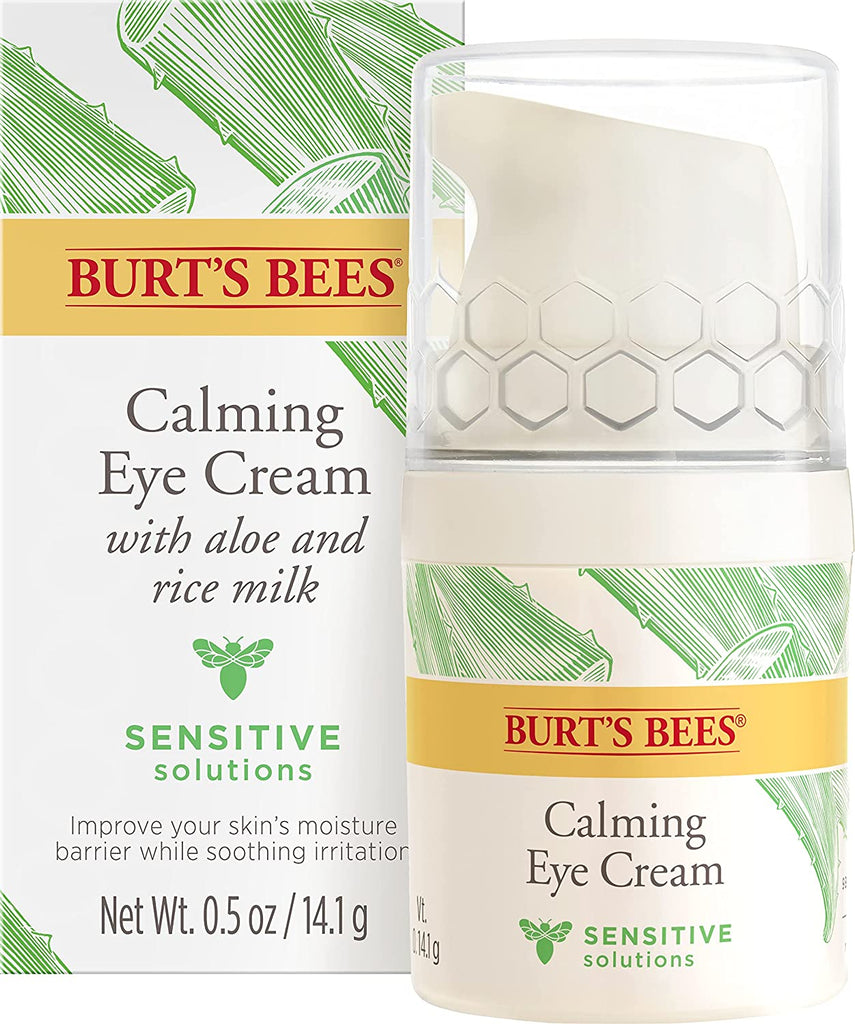 Burt's Bees Sensitive Solutions Calming Eye Cream with Aloe and Rice Milk, 0.5 oz