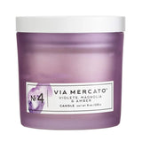 Via Mercato Single Wick 8oz Fragrant Candle, No. 4 - Violets, Magnolia & Amber