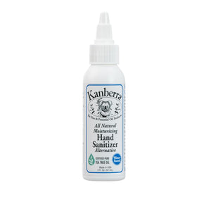 Kanberra All-Natural Moisturizing Hand Sanitizer Alternative Made with Real Tea Tree 2 oz.