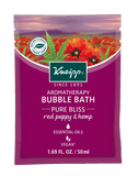 Kneipp Mini Red Poppy & Hemp Aromatherapy Bubble Bath - “Pure Bliss”