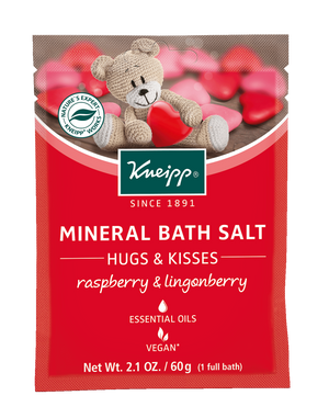 Kneipp Mini Raspberry & Lingonberry Mineral Bath Salt - “Hugs & Kisses”