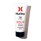 Hurley Water Resistant Broad Spectrum Sunscreen Lotion, Kid and Family Friendly, SPF 30, Size 6 oz
