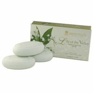 Bronnley Lily of the Valley Soap Set 3x100 Gram Bars