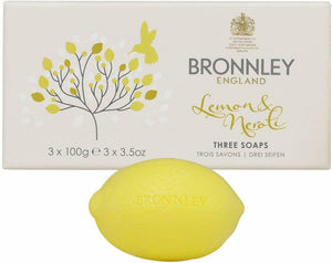 Bronnley England Lemon & Neroli Soaps for Women, 3.5 Ounce