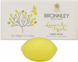 Bronnley England Lemon & Neroli Soaps for Women, 3.5 Ounce