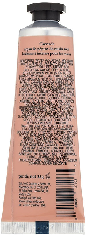 Crabtree & Evelyn Pomegranate Argan and Grapeseed Ultra Moisturising Hand Therapy, 0.9 oz