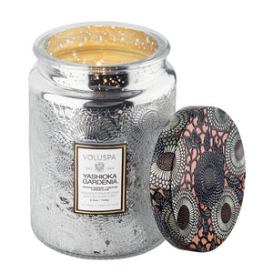 Yashioka Gardenia Large Glass Jar Candle 16 oz