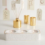 Thymes FRASIER FIR CERAMIC TEA LIGHT SET