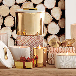 Thymes Frasier Votive Gold Candle