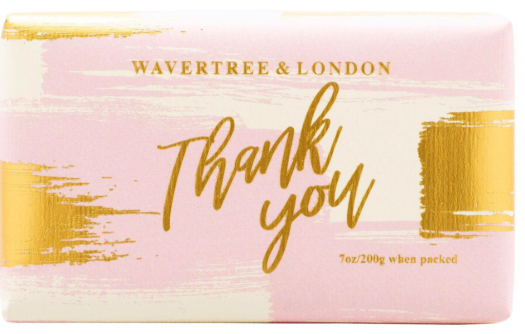 Wavertree & London Celebrations - Thank You - Pink soap bar