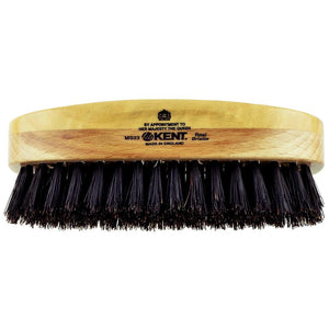 Kent Men's Finest Pure Black Bristle Rectangular Brush MS23