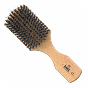 Kent Men's Finest Beechwood Pure Black Bristle Rectangular Club Brush OG2