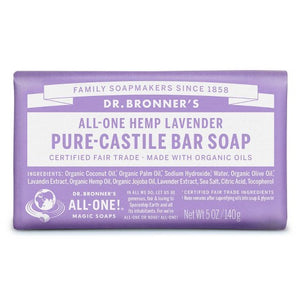 Dr. Bronner's All-One Hemp Lavender Castile Bar Soap 5 oz