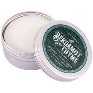 Pre de Provence Bergamot and Thyme Shave Soap in a Tin