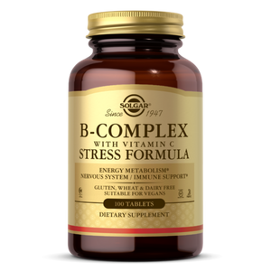 SOLGAR B-COMPLEX WITH VITAMIN C STRESS FORMULA TABLETS