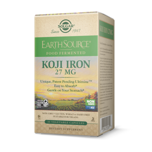 SOLGAR EARTH SOURCE® FOOD FERMENTED KOJI IRON 27 MG VEGETABLE CAPSULES