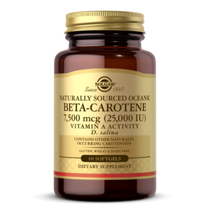SOLGAR NATURALLY SOURCED OCEANIC BETA-CAROTENE 7500 MCG {( 25,000 IU)} SOFTGELS