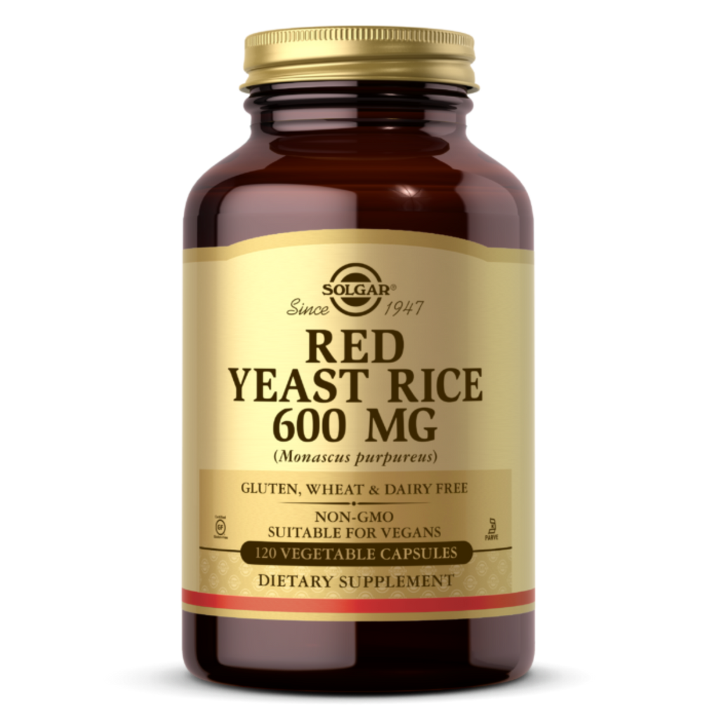 Solgar - Red Yeast Rice Vegetable Capsules 600 Mg. - 120 Capsules