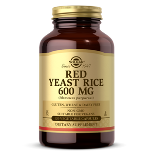 Solgar - Red Yeast Rice Vegetable Capsules 600 Mg. - 120 Capsules